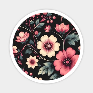 Pink Flowers Magnet